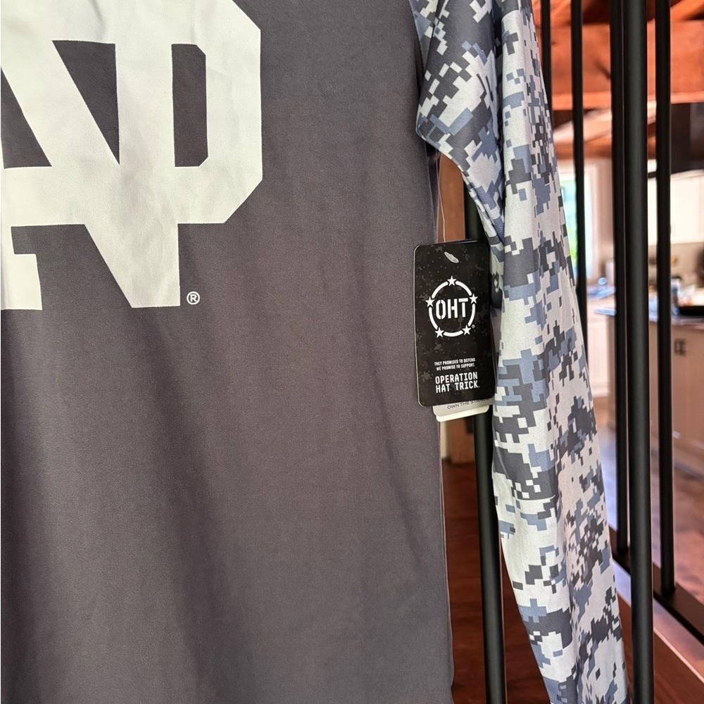 Notre Dame Digital Camo Long Sleeve Shirt - Picture 2 of 5